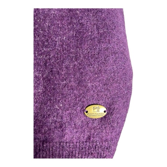 Scotch & Soda V-Neck Sweater in Rich Purple - Picture 5 of 5